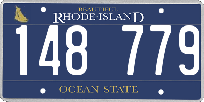 RI license plate 148779