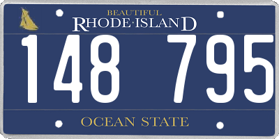 RI license plate 148795