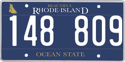 RI license plate 148809