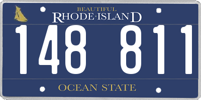 RI license plate 148811