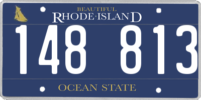 RI license plate 148813