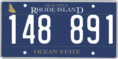 RI license plate 148891