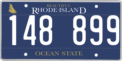 RI license plate 148899