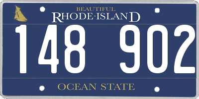 RI license plate 148902