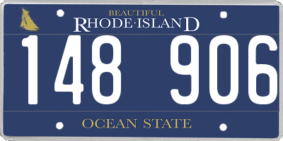 RI license plate 148906