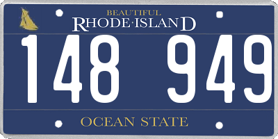 RI license plate 148949