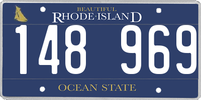 RI license plate 148969