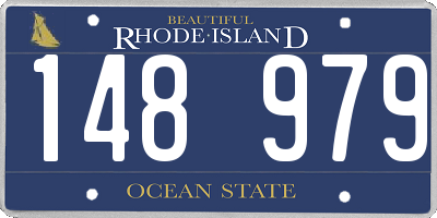 RI license plate 148979