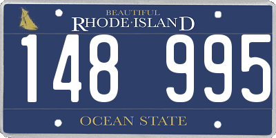 RI license plate 148995