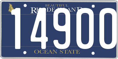 RI license plate 14900