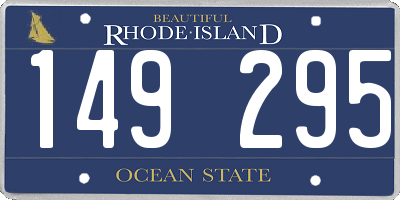 RI license plate 149295