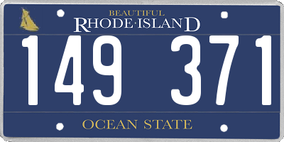 RI license plate 149371