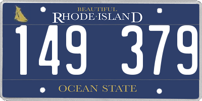 RI license plate 149379