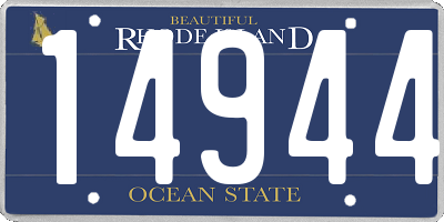 RI license plate 14944