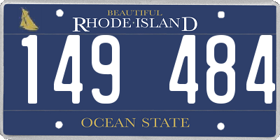 RI license plate 149484