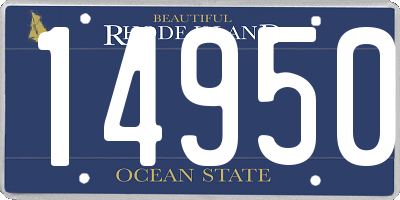 RI license plate 14950