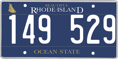 RI license plate 149529