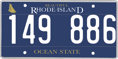 RI license plate 149886
