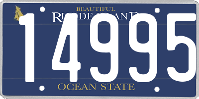 RI license plate 14995