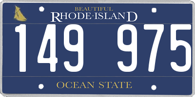 RI license plate 149975