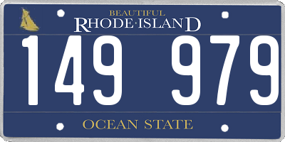 RI license plate 149979