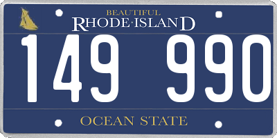 RI license plate 149990