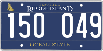 RI license plate 150049