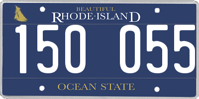 RI license plate 150055