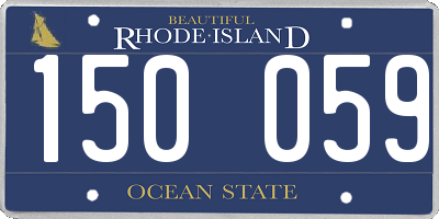 RI license plate 150059