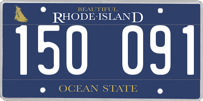 RI license plate 150091