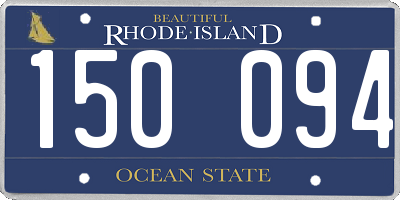 RI license plate 150094