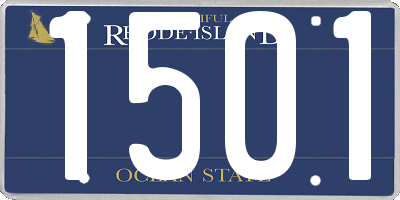 RI license plate 1501