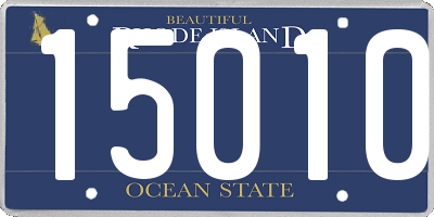 RI license plate 15010