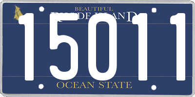 RI license plate 15011