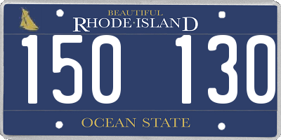 RI license plate 150130