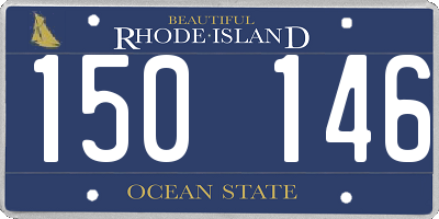 RI license plate 150146