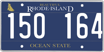 RI license plate 150164