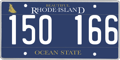 RI license plate 150166