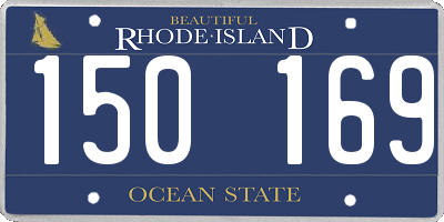 RI license plate 150169