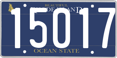 RI license plate 15017