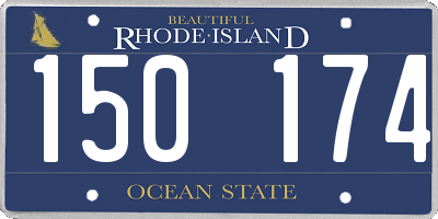RI license plate 150174