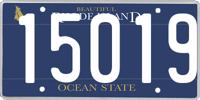 RI license plate 15019