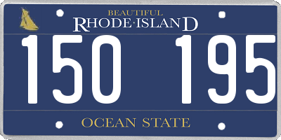 RI license plate 150195