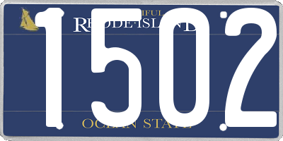 RI license plate 1502