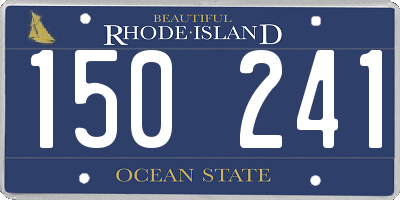 RI license plate 150241