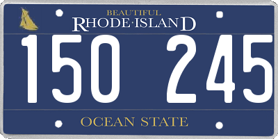 RI license plate 150245