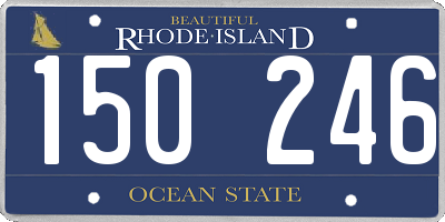 RI license plate 150246