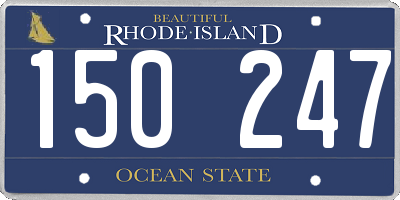 RI license plate 150247