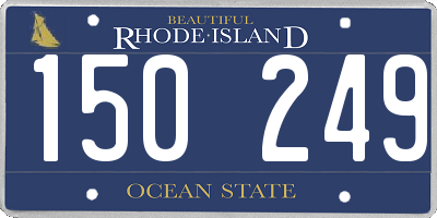 RI license plate 150249