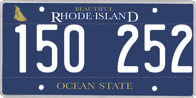 RI license plate 150252